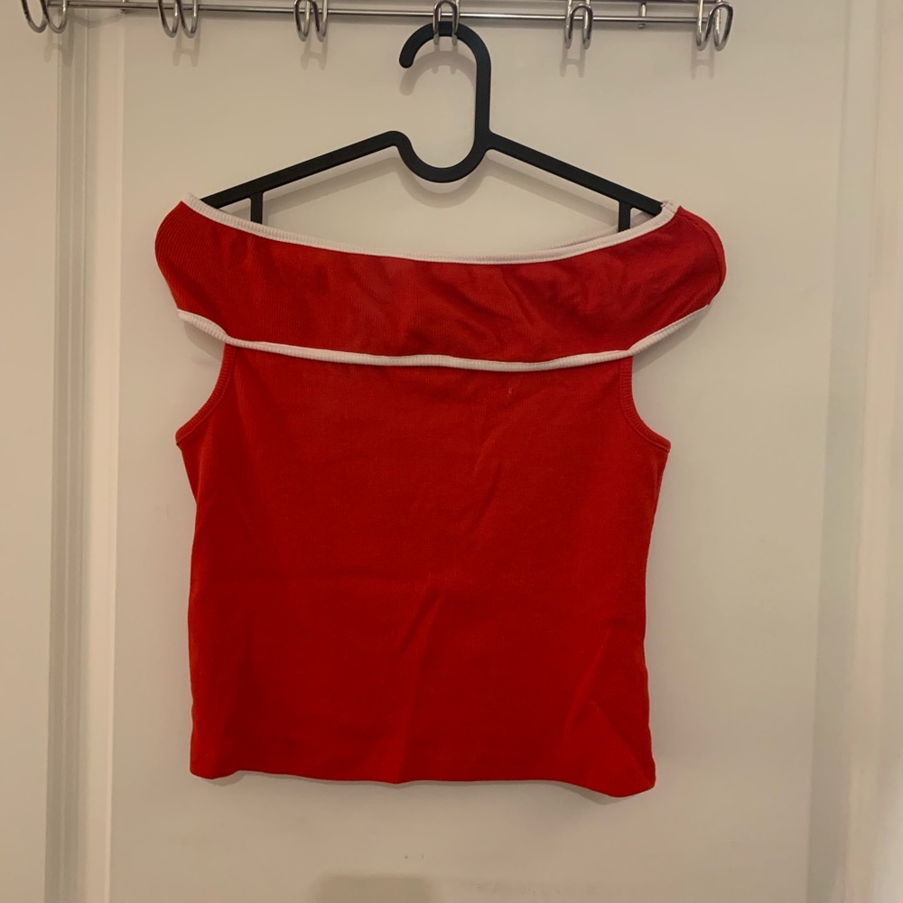 Zara Crop Top Red M